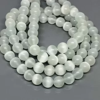 Created Monalisa 6mm Smooth Round AAA Grade Gemstone Beads Strand