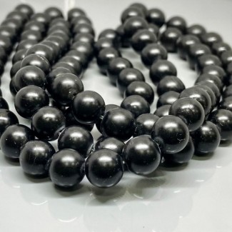 Natural Matte Black Onyx 6mm Smooth Round AA Grade Gemstone Beads Strand
