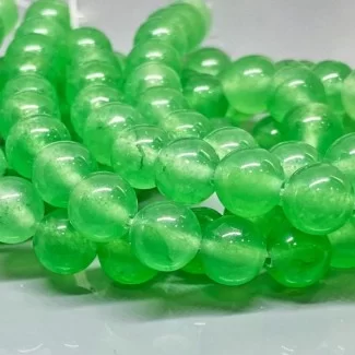Natural Dyed Jade 4mm Smooth Round AA+ Grade Gemstone Beads Strand