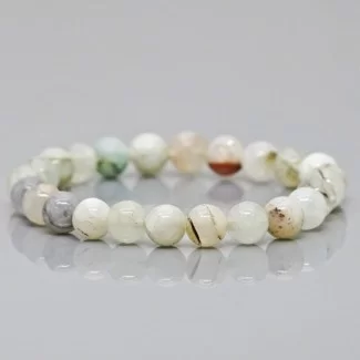 Natural Dyed Jade 10mm Smooth Round AA+ Grade Gemstone Beads Stretch Bracelet