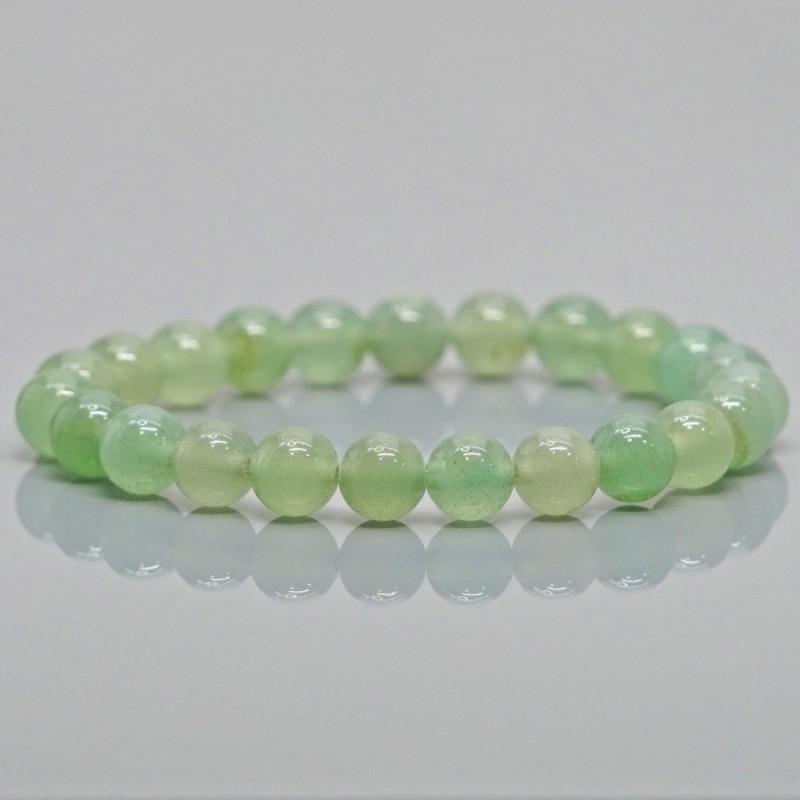 Natural Green Aventurine 10mm Smooth Round AA Grade Gemstone Beads Stretch Bracelet