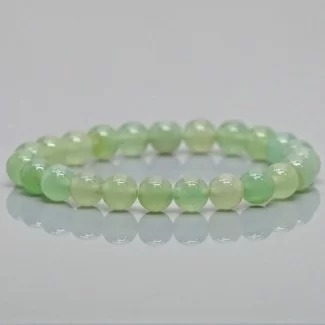 Natural Green Aventurine 8mm Smooth Round AA Grade Gemstone Beads Stretch Bracelet
