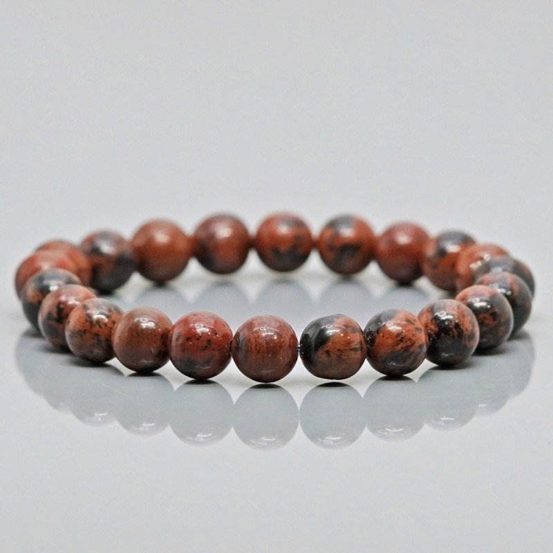 Natural Mahakoni 10mm Smooth Round AAA Grade Gemstone Beads Stretch Bracelet
