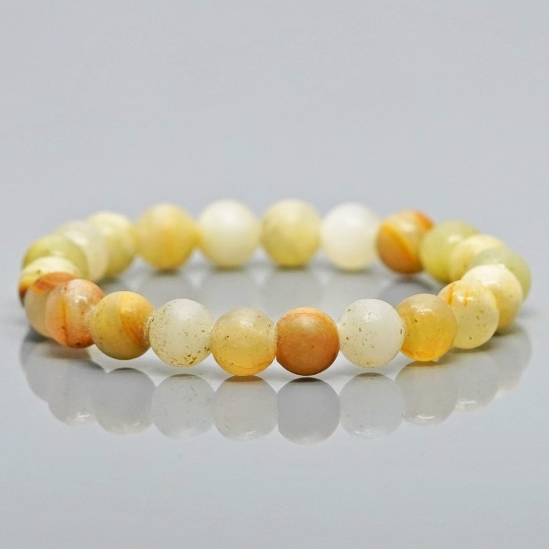 Natural Calcite 10mm Smooth Round AAA Grade Gemstone Beads Stretch Bracelet