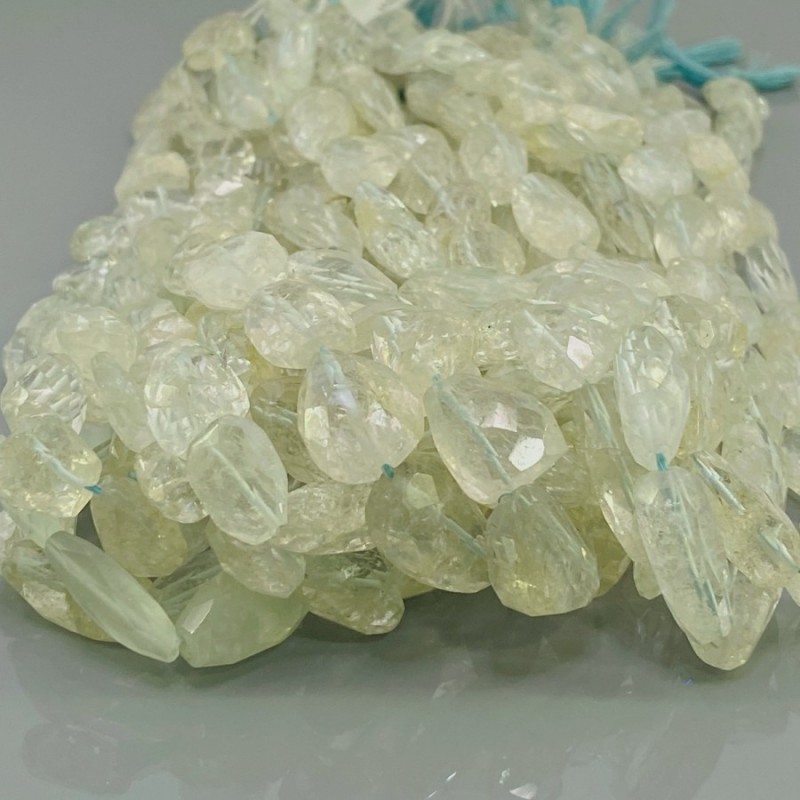Natural Aquamarine 15-20mm Faceted Nugget A Grade Beads Strand