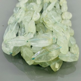 Natural Aquamarine 12-24mm Faceted Nugget A Grade Gemstone Beads Strand