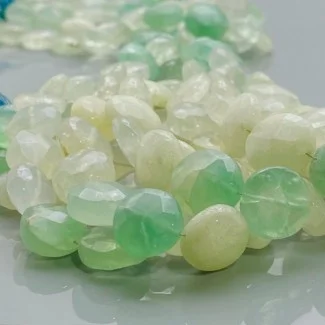 Natural Multi Fluorite 11-14mm Faceted Round A Grade Gemstone Beads Strand