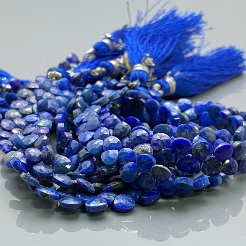 Natural Lapis Lazuli 4-5mm Briolette Heart AA Grade Gemstone Beads Strand