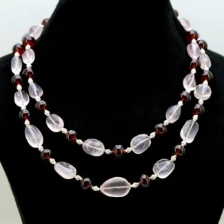 Natural Multi Stones 925 Sterling Silver Necklace