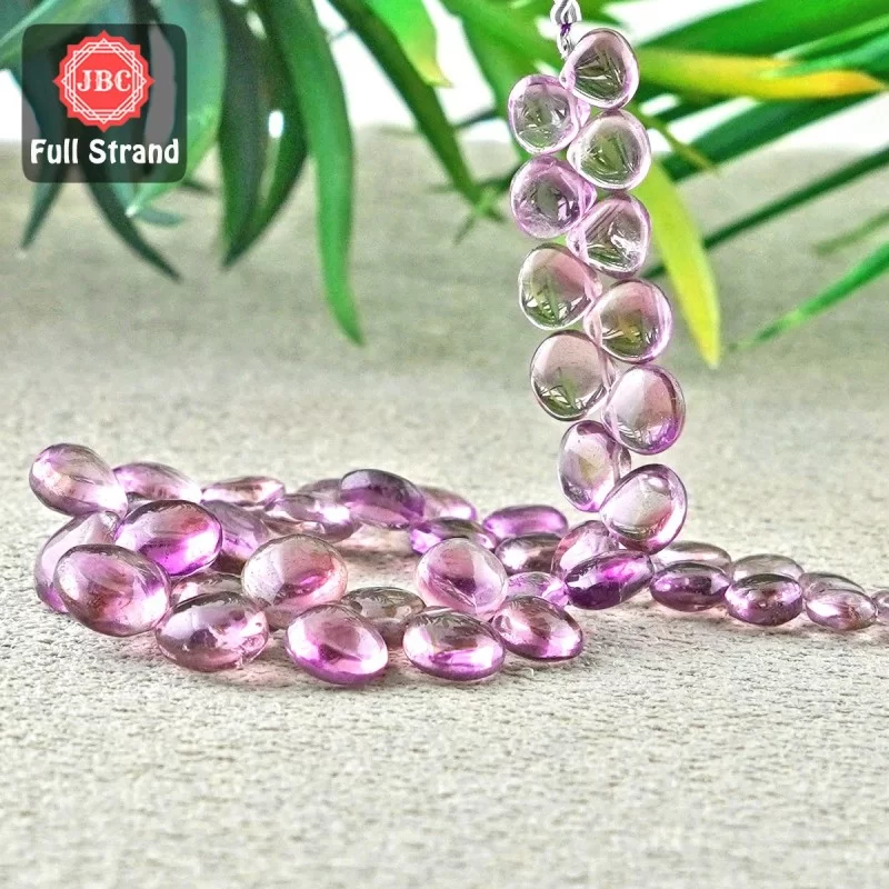 Pink Amethyst 6-12.5mm Smooth Heart Shape 8 Inch Long Gemstone Beads Strand - SKU:157143